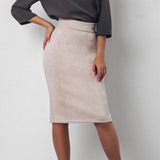 Women Skirts Suede (Plus Sizes)