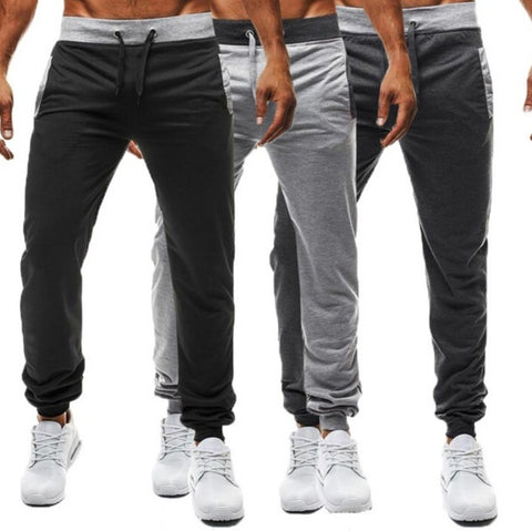 Men Sport Fitness Jogging Elastic Stretchy Bodybuilding Bermuda Sweatpants
