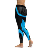 Mesh Pattern Elastic Leggings
