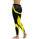 Mesh Pattern Elastic Leggings