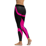Mesh Pattern Elastic Leggings