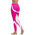 Mesh Pattern Elastic Leggings
