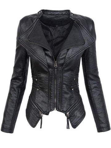Gothic / Motorcycle Jacket Faux Leather
