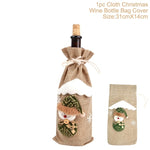 Christmas Wine Bottle Decorations