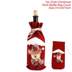 Christmas Wine Bottle Decorations