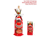 Christmas Wine Bottle Decorations