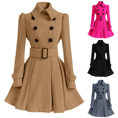 Winter Warm Belt Coat