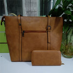 Two-piece Large Capacity PU Shoulder Bag