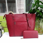 Two-piece Large Capacity PU Shoulder Bag