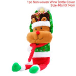 Christmas Wine Bottle Decorations