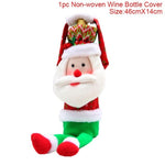 Christmas Wine Bottle Decorations