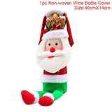 Christmas Wine Bottle Decorations