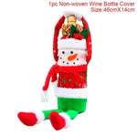 Christmas Wine Bottle Decorations