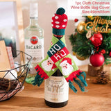 Christmas Wine Bottle Decorations