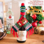 Christmas Wine Bottle Decorations