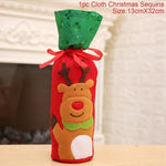 Christmas Wine Bottle Decorations