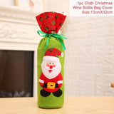 Christmas Wine Bottle Decorations