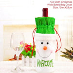 Christmas Wine Bottle Decorations