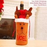 Christmas Wine Bottle Decorations