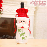 Christmas Wine Bottle Decorations