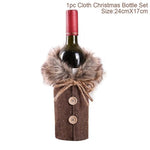 Christmas Wine Bottle Decorations