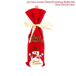 Christmas Wine Bottle Decorations