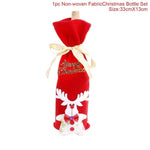Christmas Wine Bottle Decorations