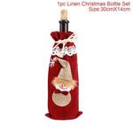 Christmas Wine Bottle Decorations