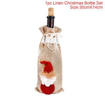 Christmas Wine Bottle Decorations