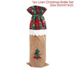 Christmas Wine Bottle Decorations