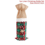 Christmas Wine Bottle Decorations