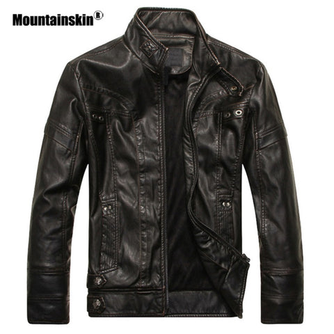 Mountainskin Men's Leather Jacket