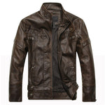 Mountainskin Men's Leather Jacket