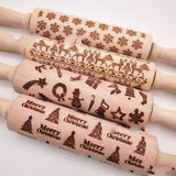 Christmas Wooden Rolling Pins
